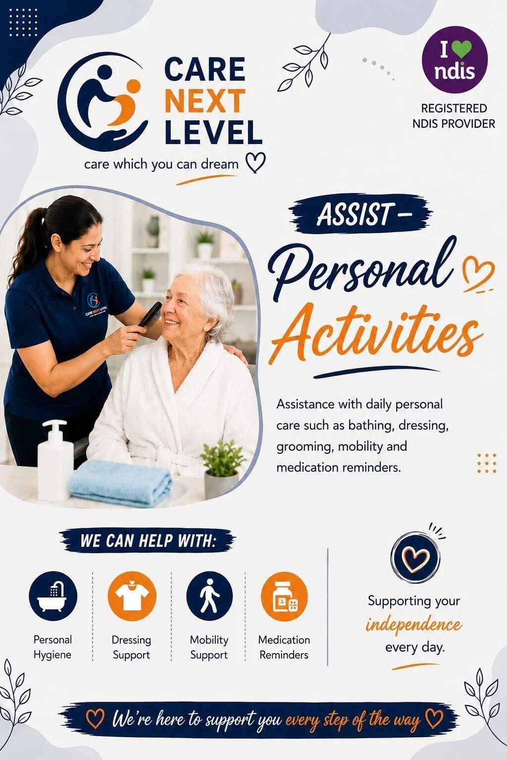 CARE NEXT LEVEL work photo