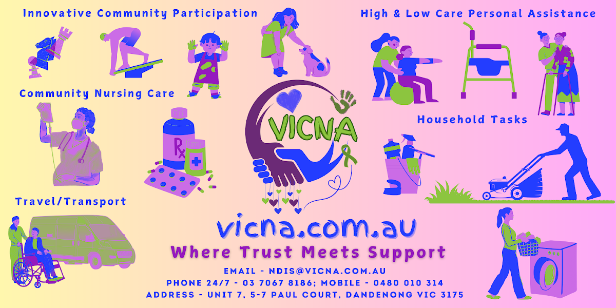 VICNA NDIS Disability Support Services | Cleaning | Gardening | Community Nurse | Wyndham